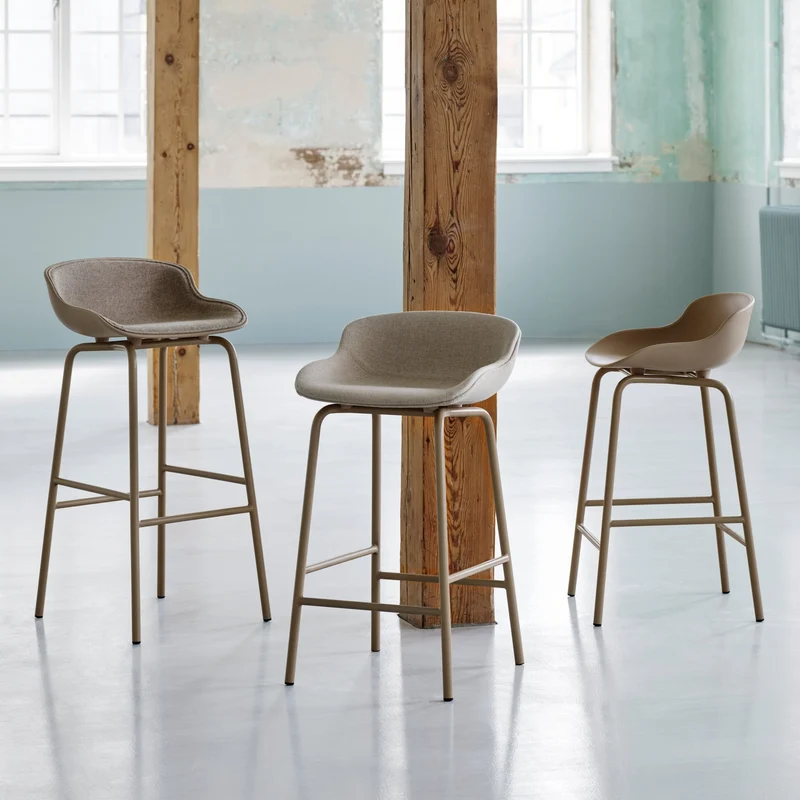 Tabouret de bar en acier et pp olive 75 cm Hyg - Normann Copenhagen