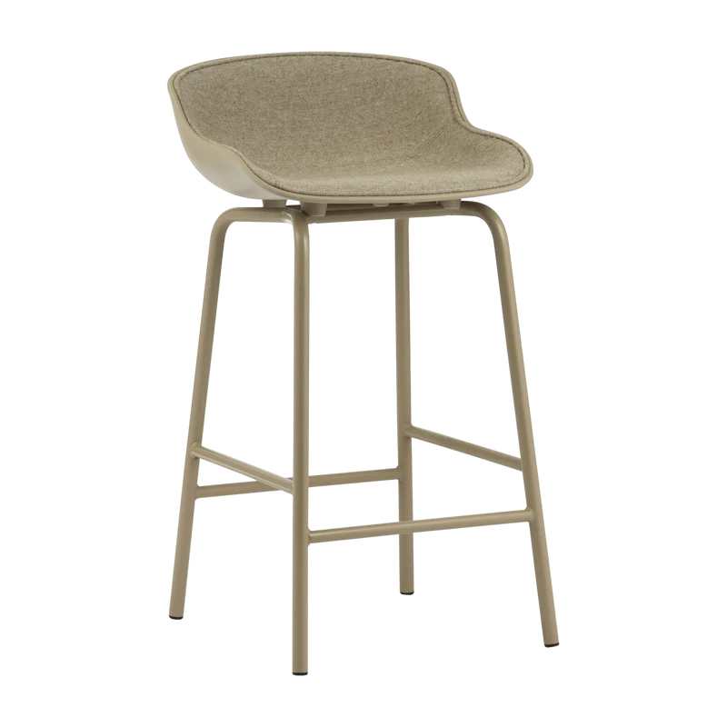 Tabouret de bar en acier et pp avec tissu sable 65 cm Hyg - Normann Copenhagen