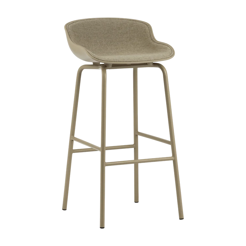 Tabouret de bar en acier et pp avec tissu sable 75 cm Hyg - Normann Copenhagen