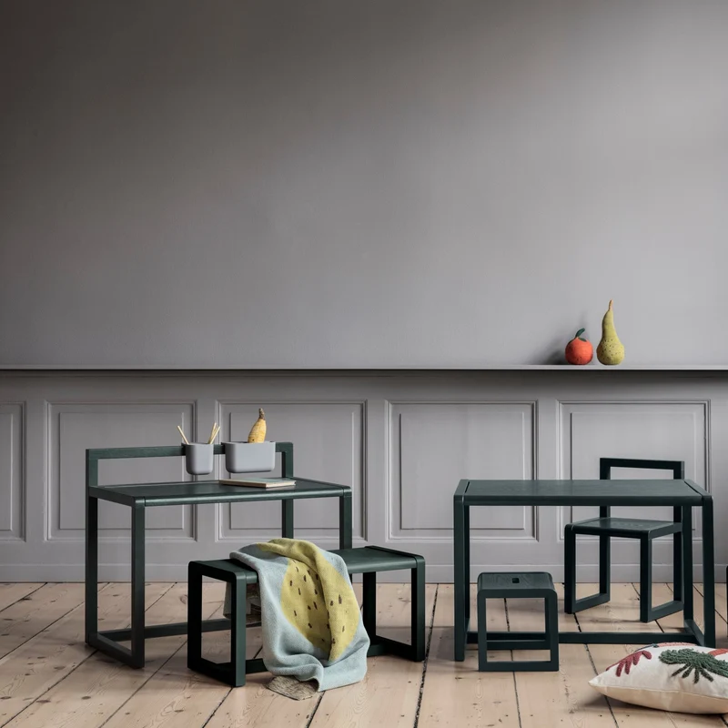 Banc pour enfant bleu Petit Architecte - Ferm Living