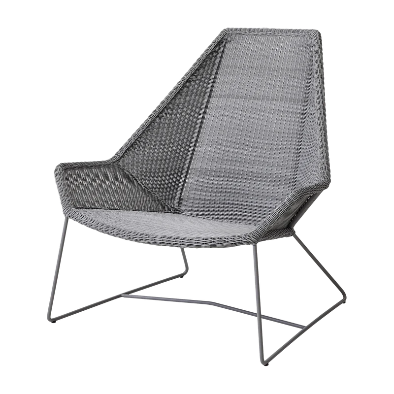 Fauteuil gris Breeze Highback - Cane-Line