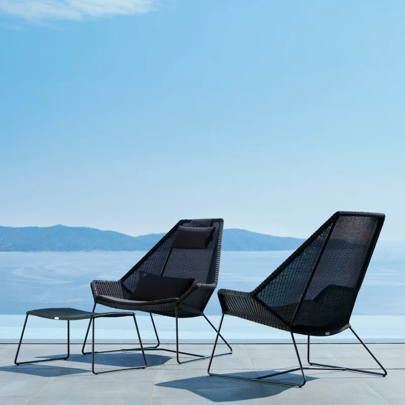 Fauteuil noir Breeze Highback - Cane-Line