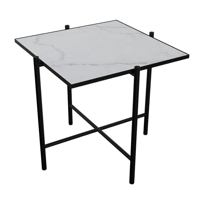 Table d'appoint en marbre blanc Original Side - HANDVÄRK