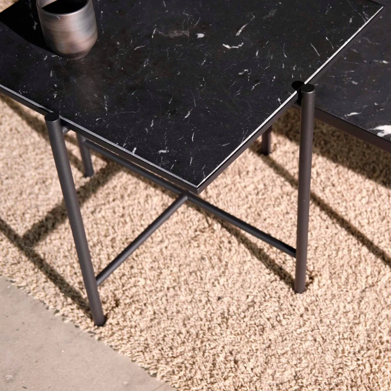 Table d'appoint en marbre noir Original Side - HANDVÄRK