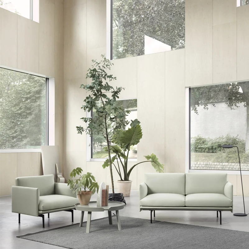 Canapé 3 places gris anthracite Outline - Muuto