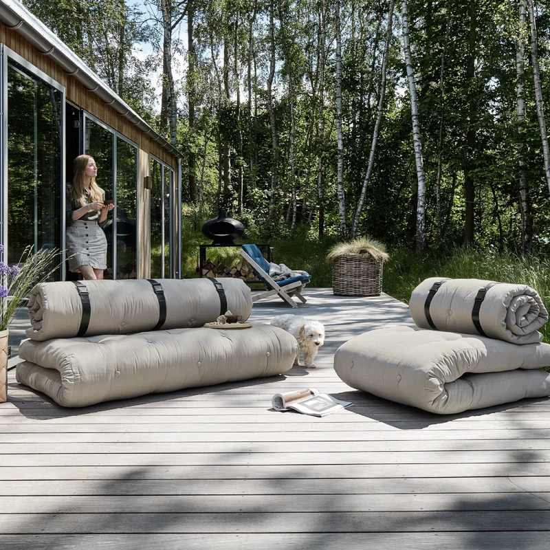 Futon canapé de jardin dépliable Buckle-up - Karup Design