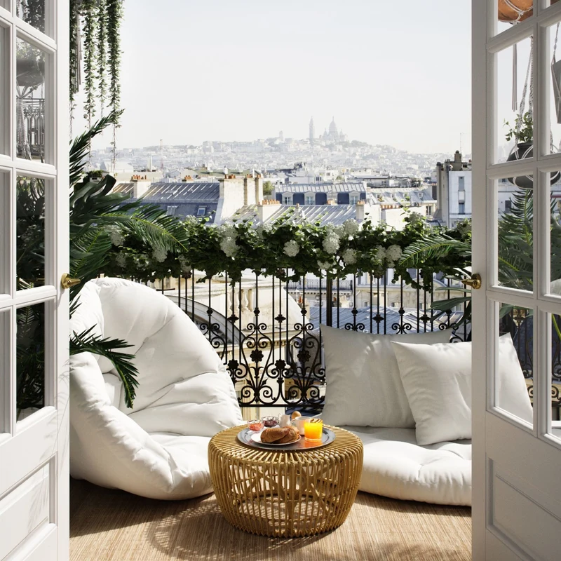 Fauteuil d'extérieur beige Nido - Karup Design