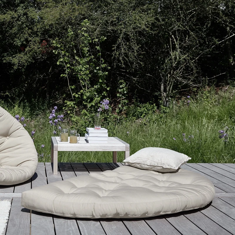 Fauteuil d'extérieur beige Nido - Karup Design