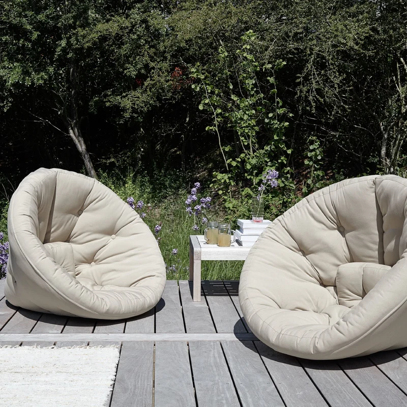 Fauteuil d'extérieur gris Nido - Karup Design