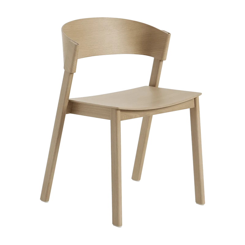 Chaise empilable en chêne naturel Cover - Muuto
