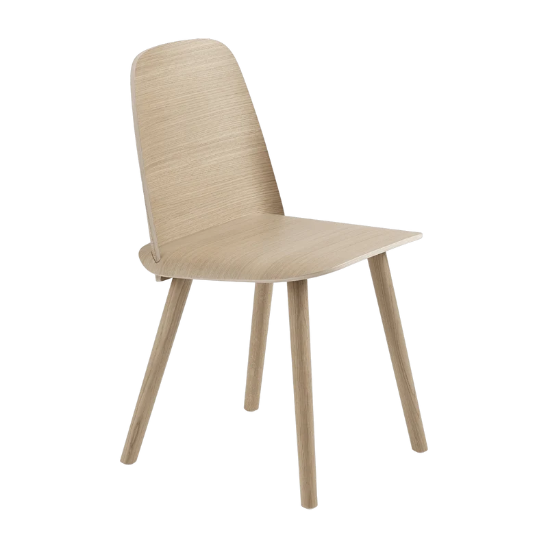 Chaise en chêne naturel Nerd - Muuto