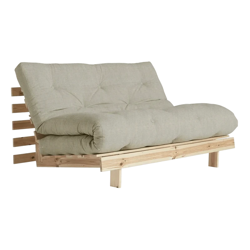 Canapé-lit coloris Lin en pin massif Roots 140 - Karup Design
