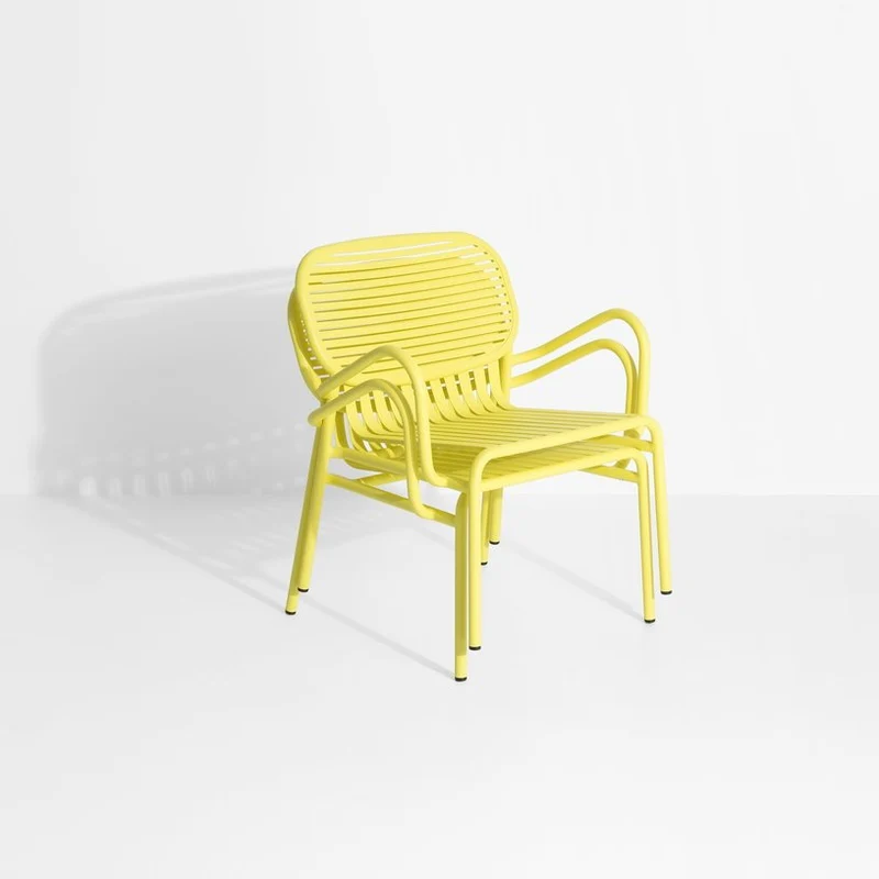 Fauteuil de jardin jaune Week-End - Petite Friture