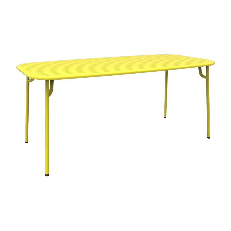 Table de jardin rectangulaire jaune 180 cm Week-End - Petite Friture