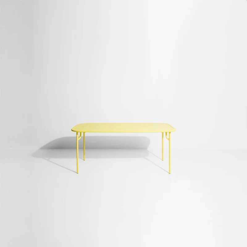 Table de jardin rectangulaire jaune 180 cm Week-End - Petite Friture