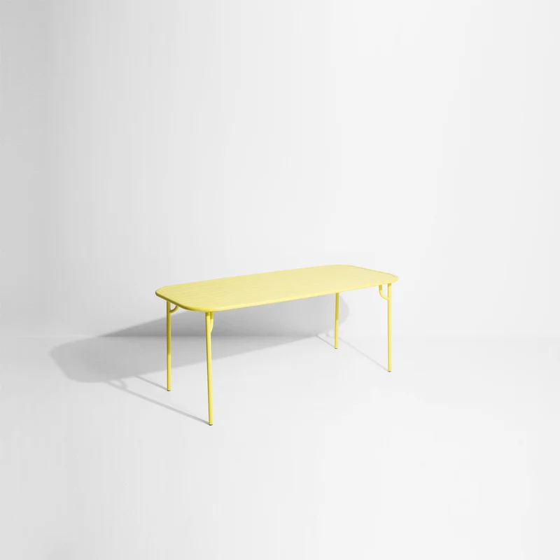 Table de jardin rectangulaire jaune 180 cm Week-End - Petite Friture