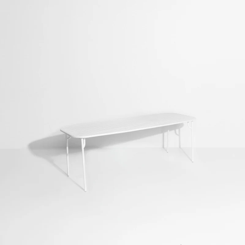 Table de jardin rectangulaire blanche 220 cm Week-End - Petite Friture