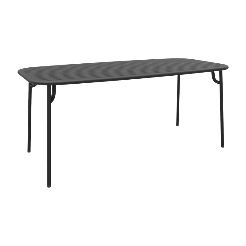 Table de jardin rectangulaire noire 220 cm Week-End - Petite Friture