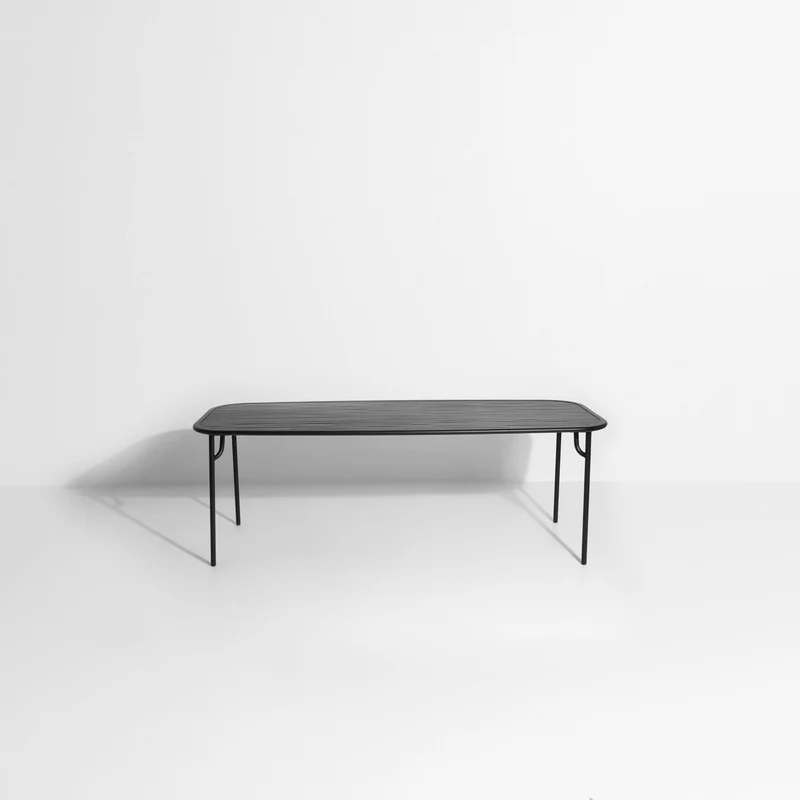Table de jardin rectangulaire noire 220 cm Week-End - Petite Friture