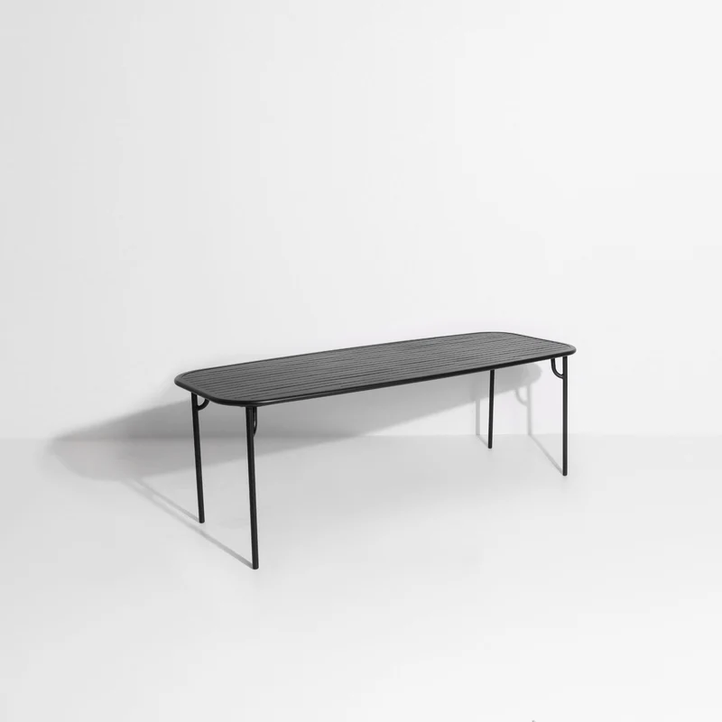Table de jardin rectangulaire noire 220 cm Week-End - Petite Friture