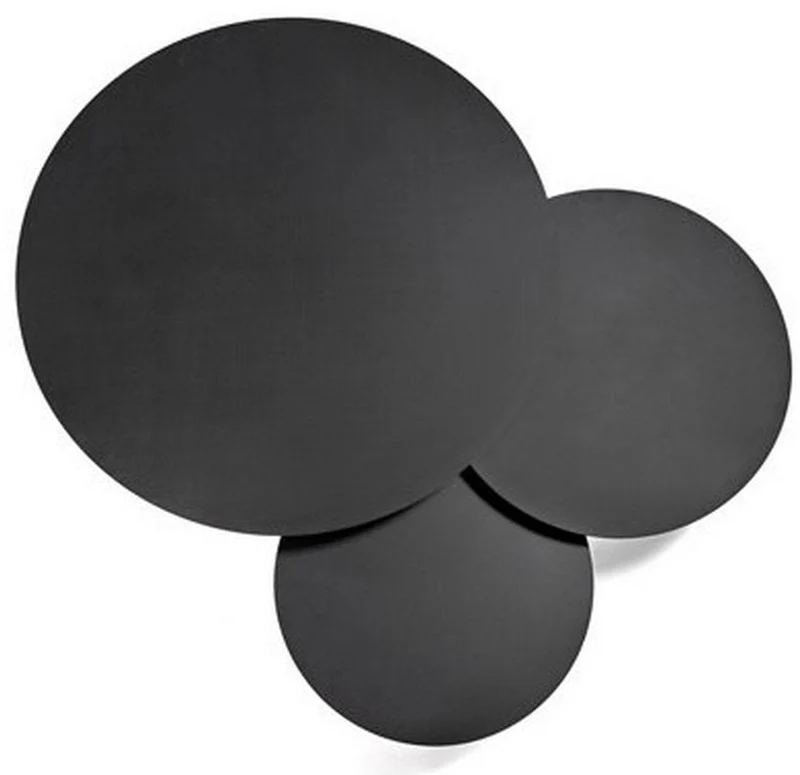 Table basse ronde 68 cm en métal noir 01 - Serax