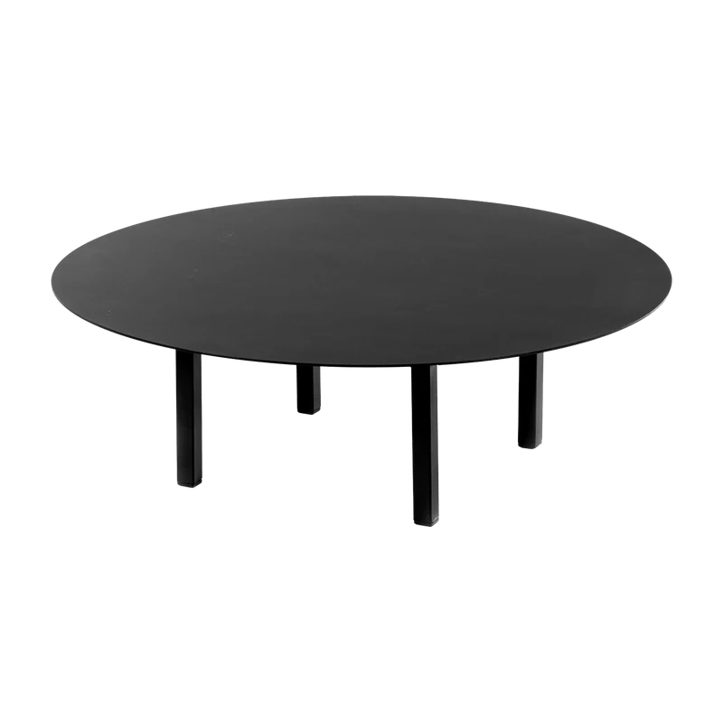 Table basse ronde en métal noir 78x25cm 02 - Serax