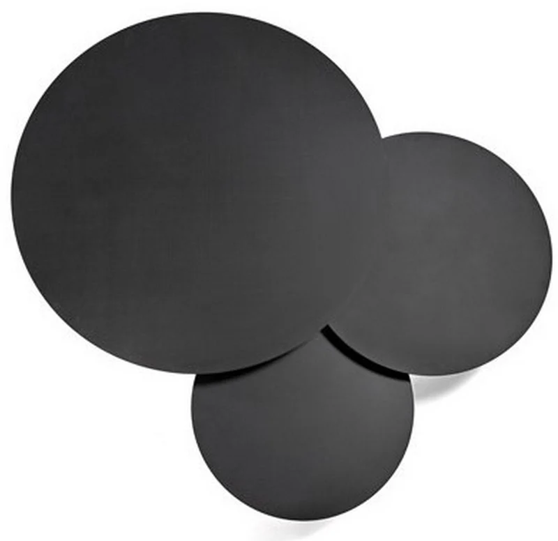 Table basse ronde en métal noir 03 - Serax