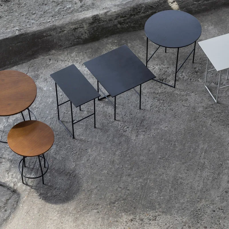 Table d'appoint en métal noir 19 x 35 cm Cico - Serax
