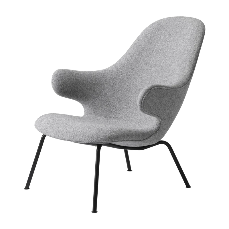 Fauteuil en laine gris JH14 Catch - &tradition