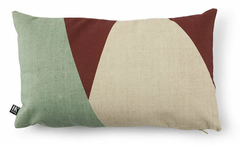 Coussin à imprimés fleuris verts 35 x 60 cm Kyoto - HKliving