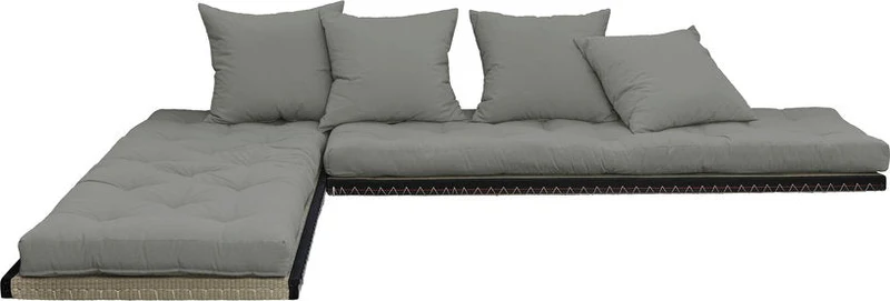 Canapé 2 places modulable gris Chico - Karup Design