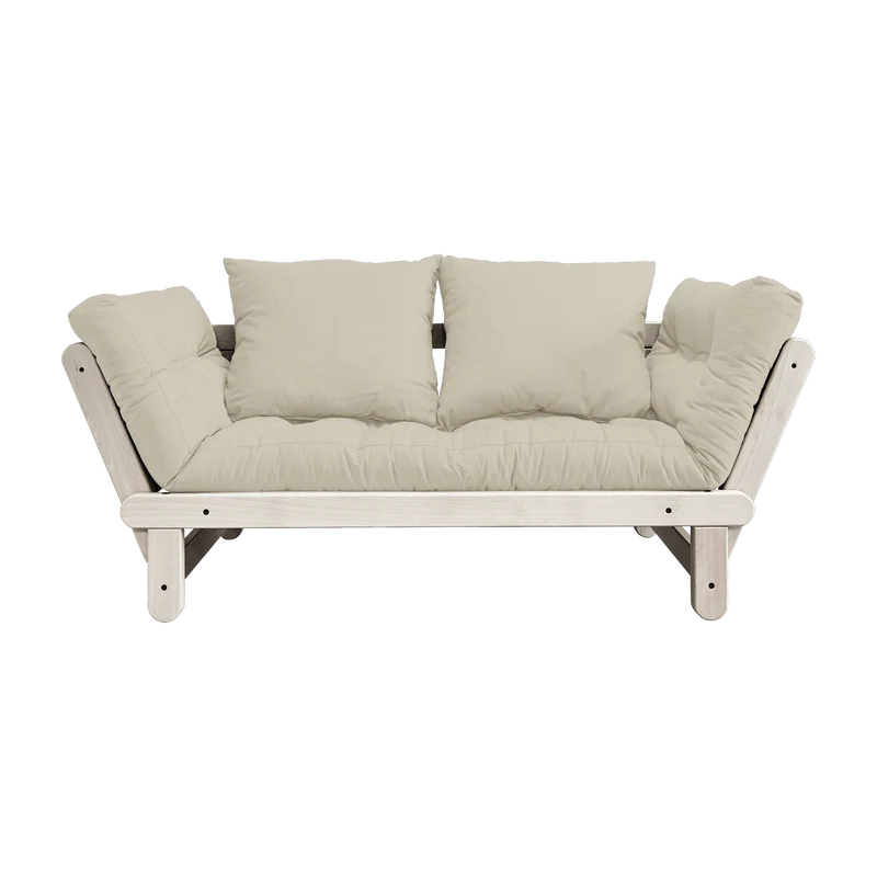 Canapé convertible 2 places beige Beat - Karup Design