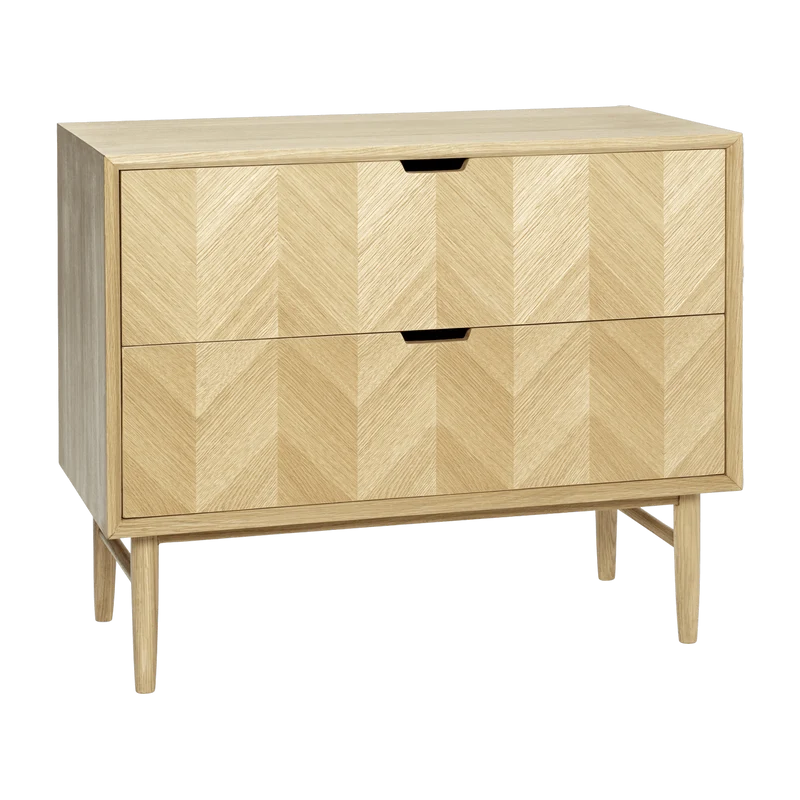 Commode avec tiroirs en chêne naturel - Hübsch