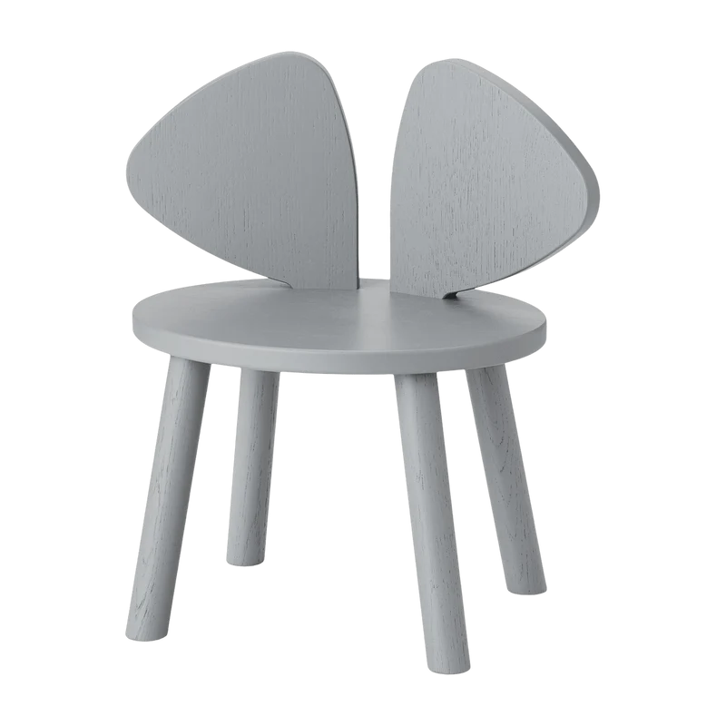 Chaise en chêne gris S Mouse - Nofred