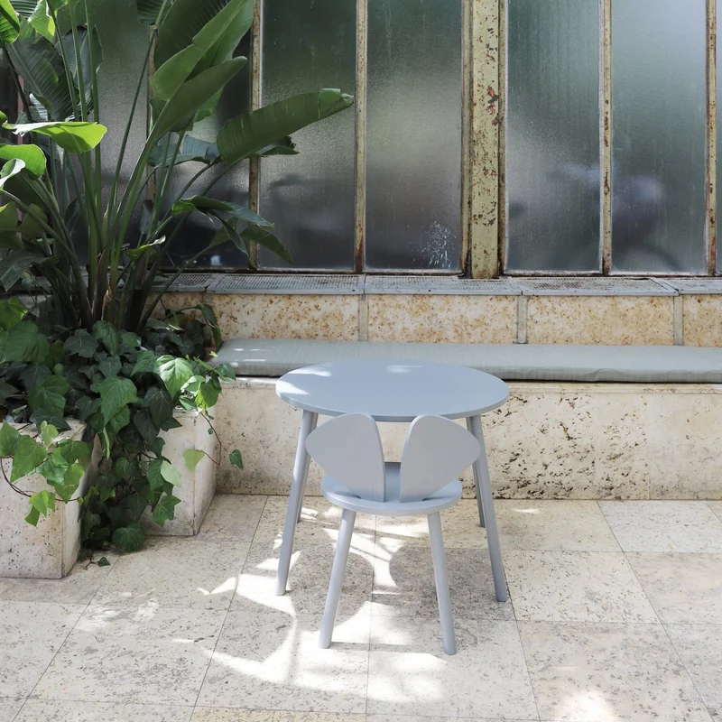 Chaise en chêne gris S Mouse - Nofred