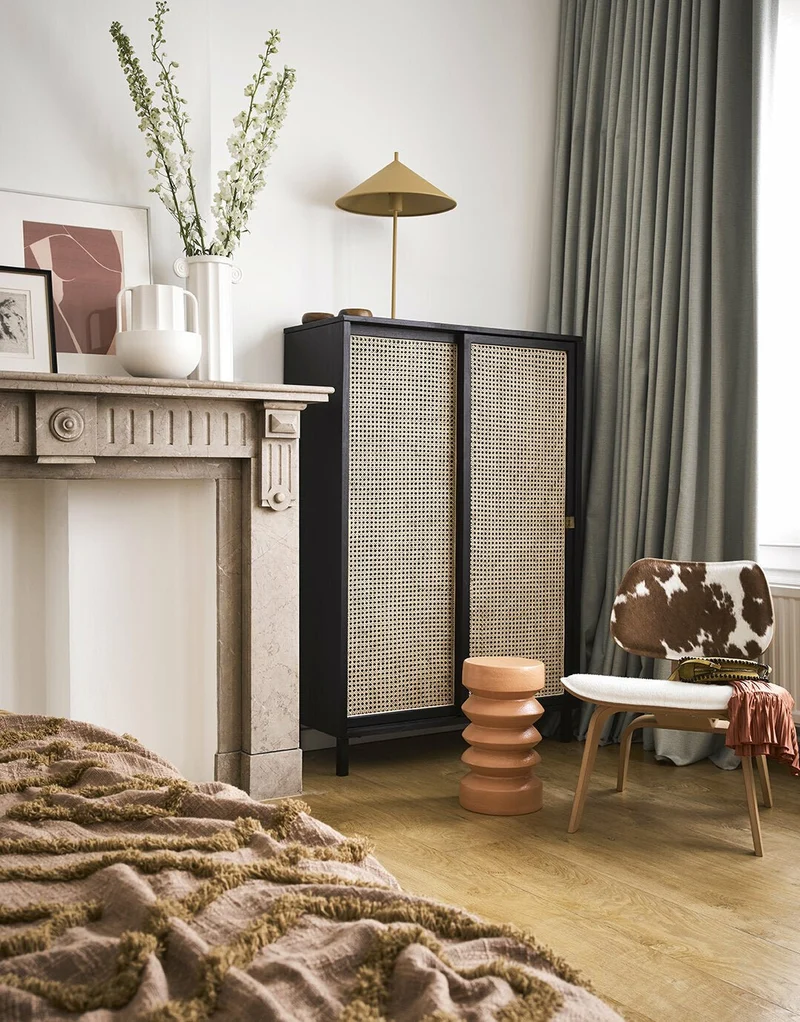 Table d'appoint terracotta en grès - HKliving