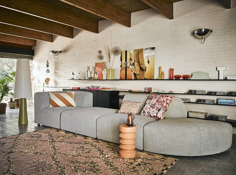 Table d'appoint terracotta en grès - HKliving