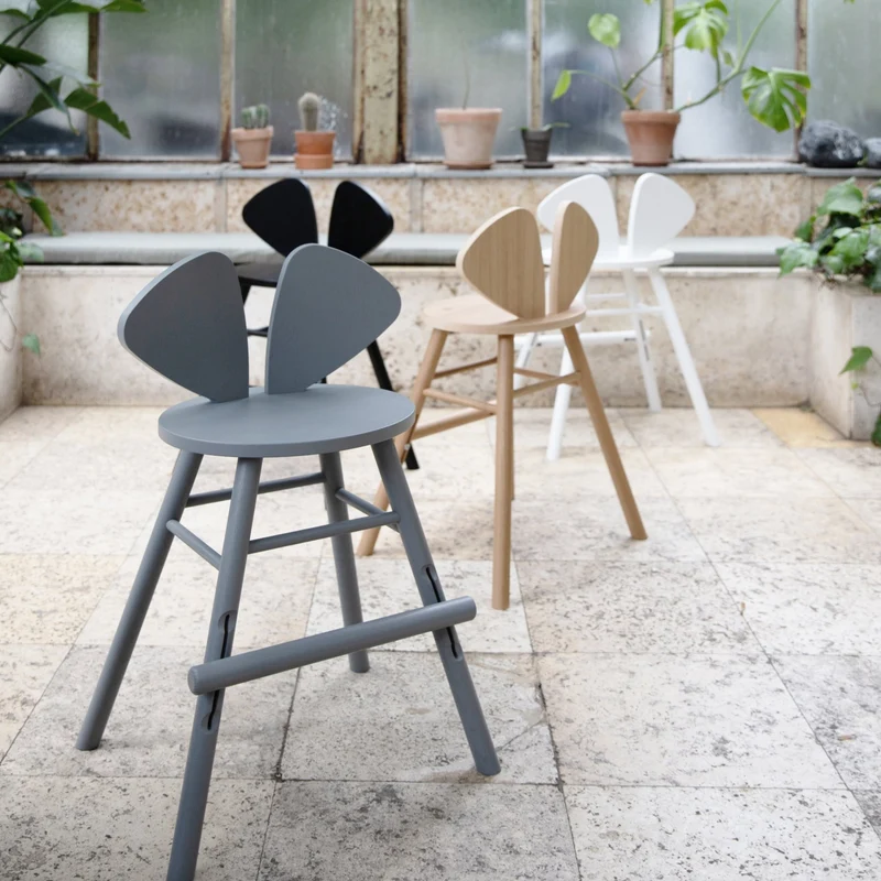 Chaise en chêne blanc L Mouse - Nofred