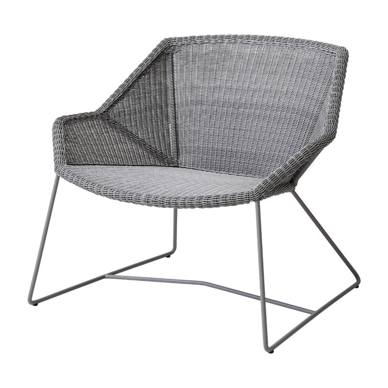 Fauteuil gris Breeze lounge - Cane-Line