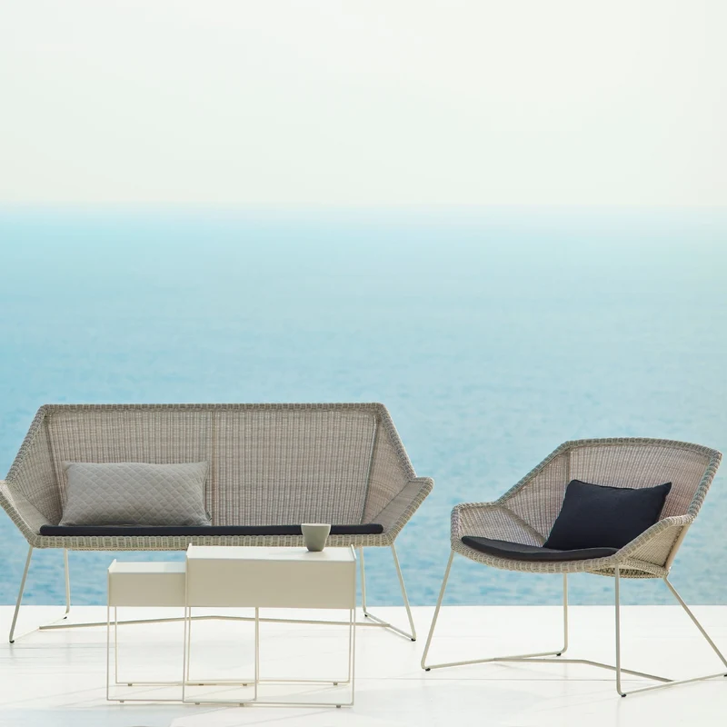 Fauteuil gris Breeze lounge - Cane-Line