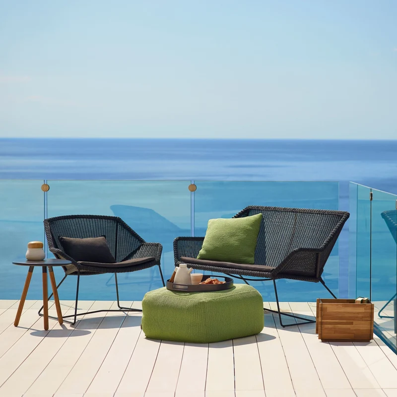Fauteuil gris Breeze lounge - Cane-Line