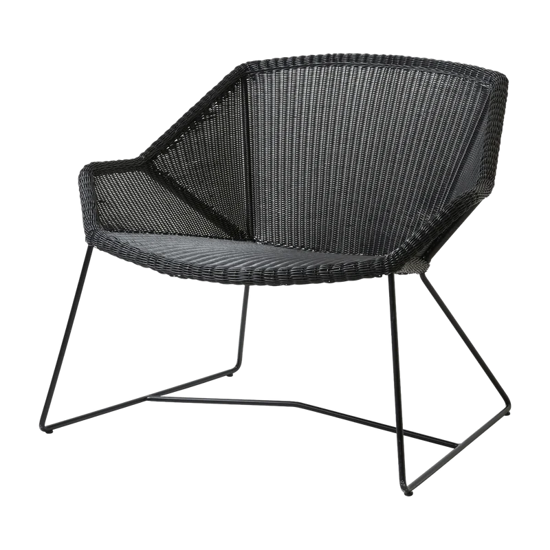 Fauteuil lounge noir Breeze - Cane-Line