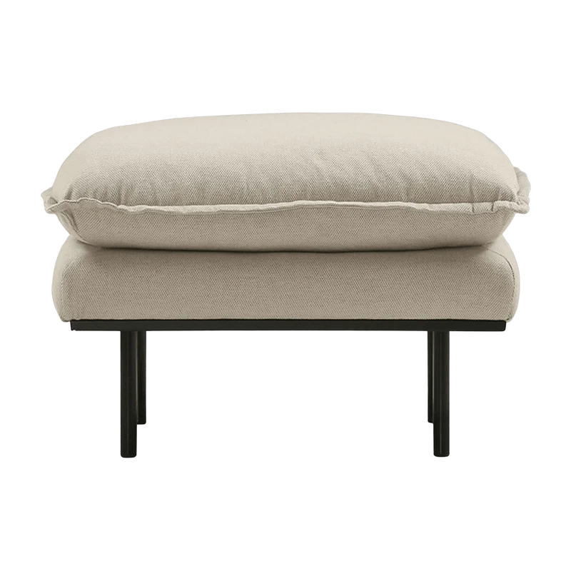 Repose-pieds beige Retro - HKliving