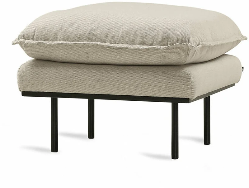 Repose-pieds beige Retro - HKliving