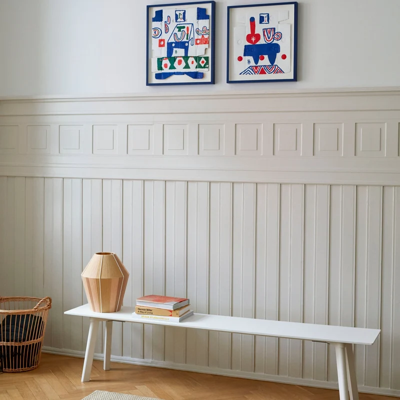 Banc blanc 200 cm CPH Deux 215 - HAY