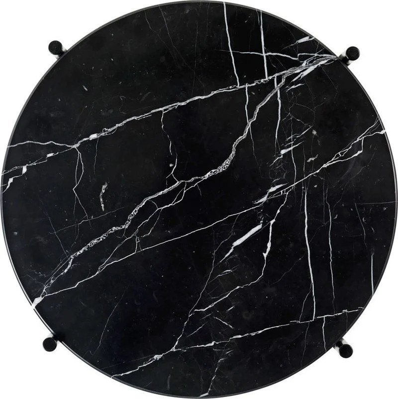 Table d'appoint en marbre noir 40 cm TS - Gubi