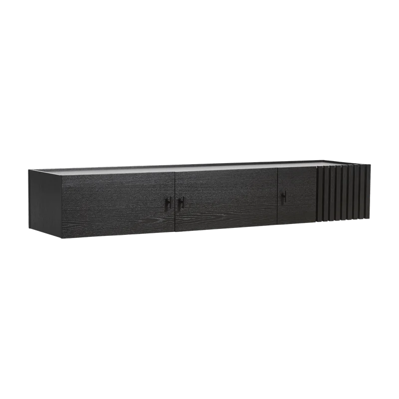 Meuble TV suspendu en chêne noir 150 cm Array - Woud