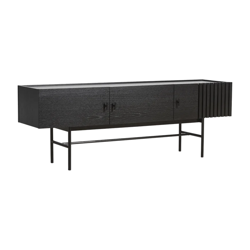 Meuble tv en chêne teinté 150 cm Array - Woud