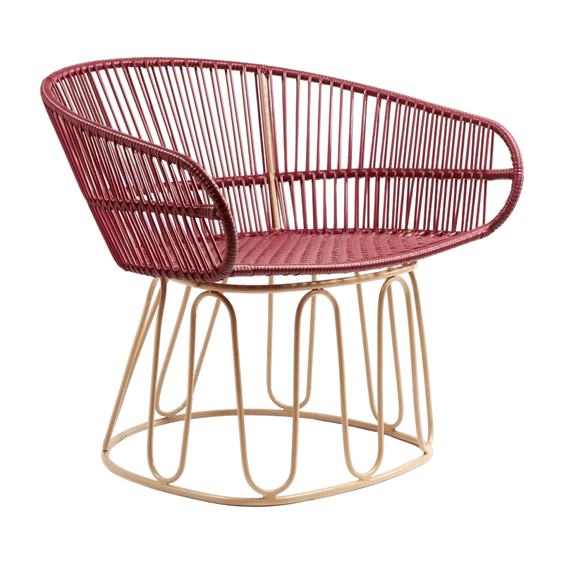 Fauteuil en acier violet Circo - Ames
