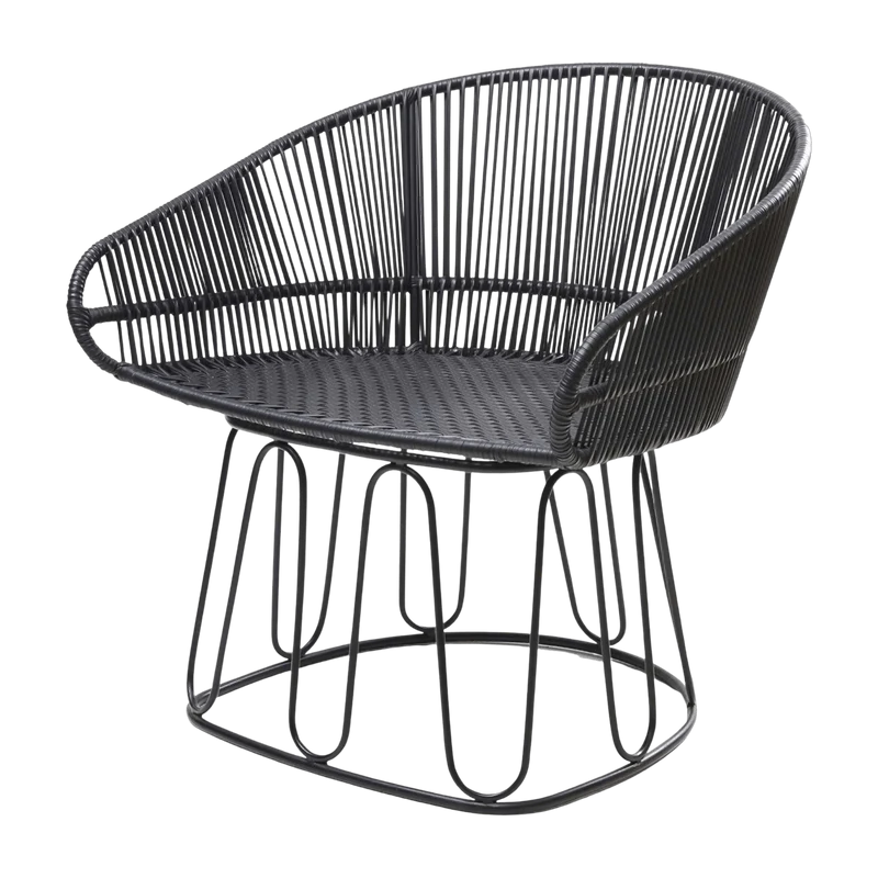 Fauteuil en acier noir Circo - Ames
